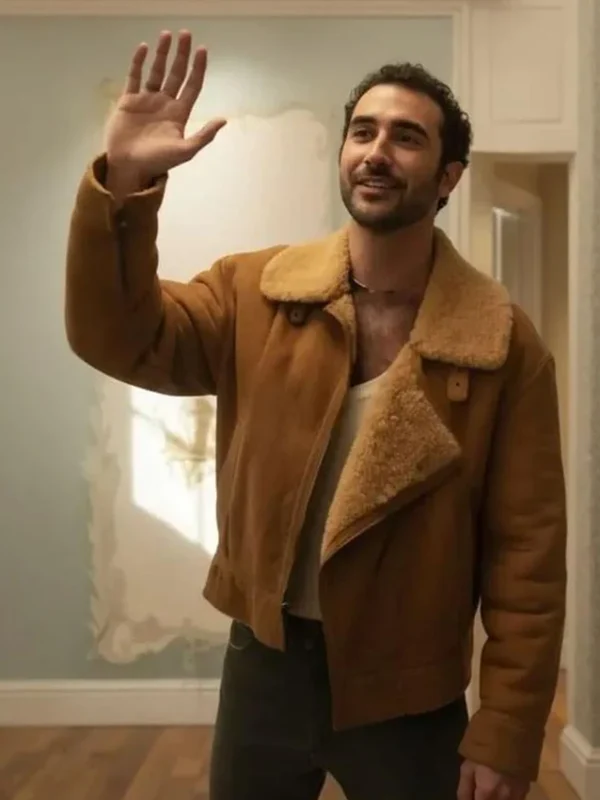 I Love LA Jordan Firstman Suede Shearling Jacket