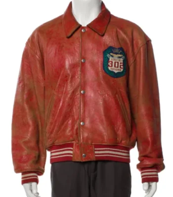 Beverly Hills 90210 Ian Ziering Red Leather Jacket