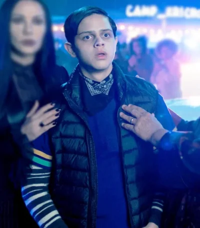 Isaac Ordonez Wednesday S02 Black Vest