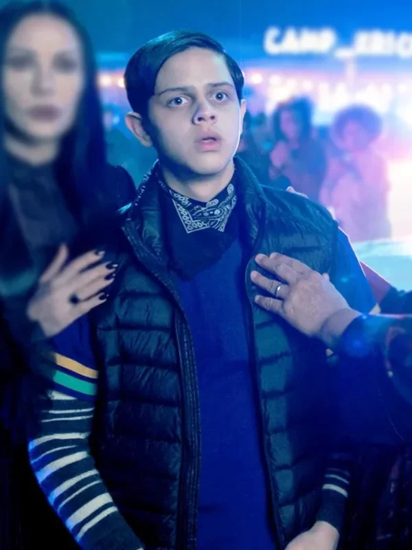 Isaac Ordonez Wednesday S02 Black Vest