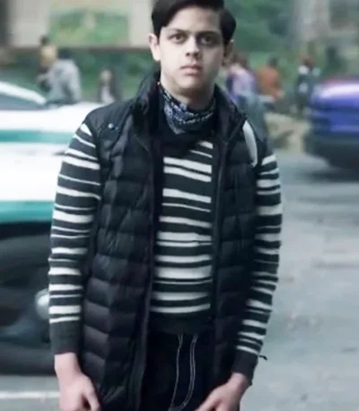 Isaac Ordonez Wednesday S02 Black Vest