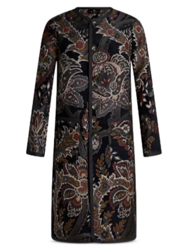 Isabella Spezzano Law and Order Organized Crime S05 Printed Coat
