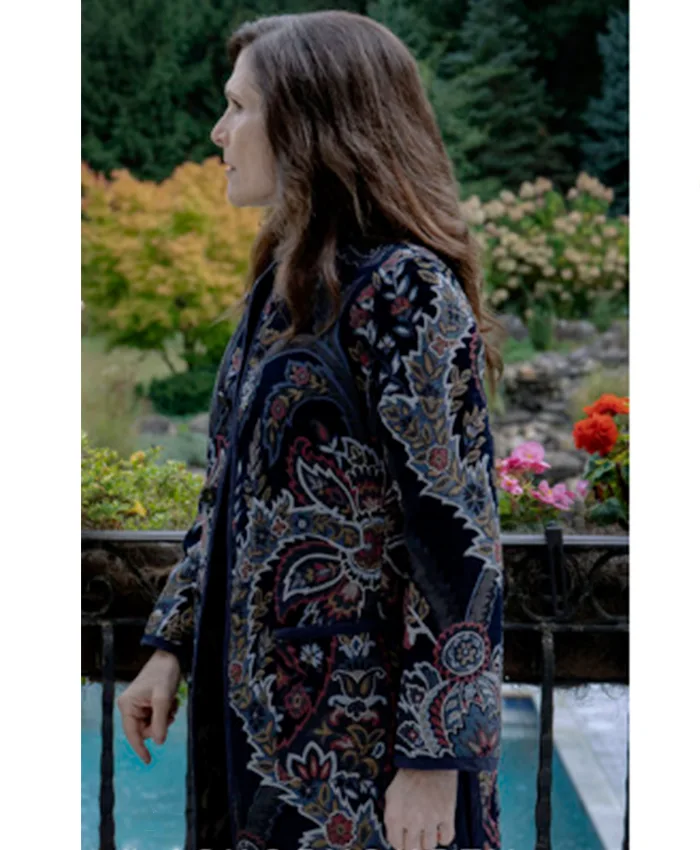 Isabella Spezzano Law and Order Organized Crime S05 Printed Coat Isabella Spezzano Law and Order Organized Crime S05 Printed Coat