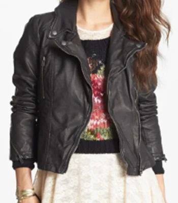 Jacqueline Toboni Grimm S04 Biker Leather Jacket