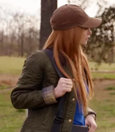 Jaime Ray Newman The Hunting Wives S01 Quilted Jacket