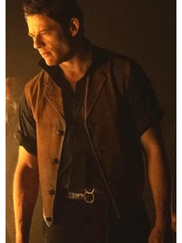 James Norton House of Guinness S01 Brown Leather Vest