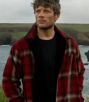 James Norton Playing Nice Red Shirt