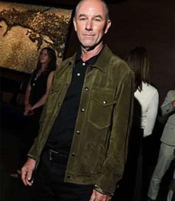 Jamie McShane Task S01 Green Suede Leather Jacket
