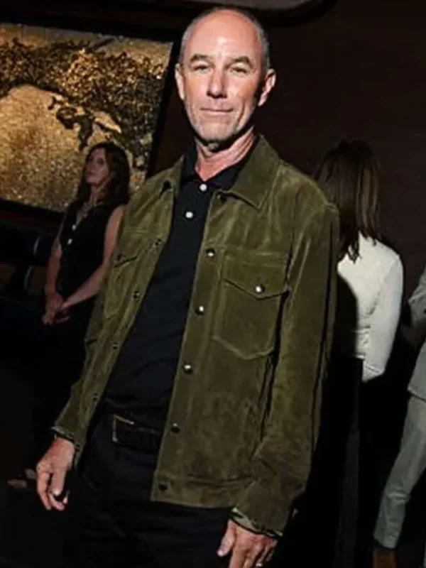 Jamie McShane Task S01 Green Suede Leather Jacket