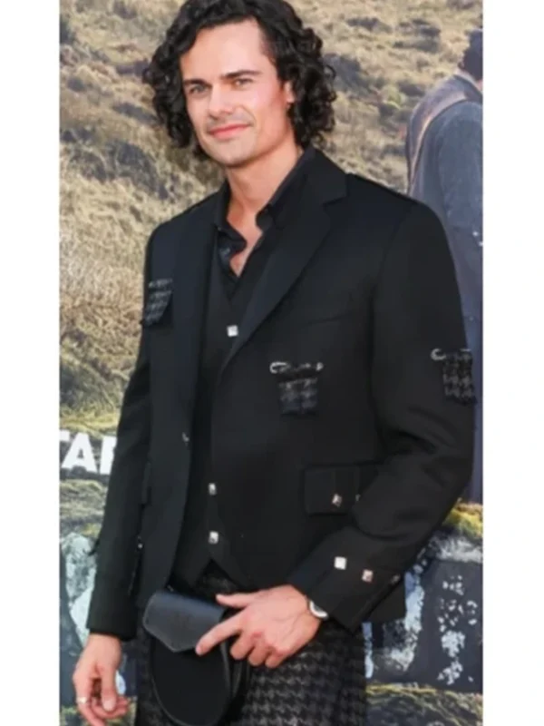 Jamie Roy Outlander Blood of My Blood S01 Black Blazer