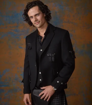 Jamie Roy Outlander Blood of My Blood S01 Black Blazer