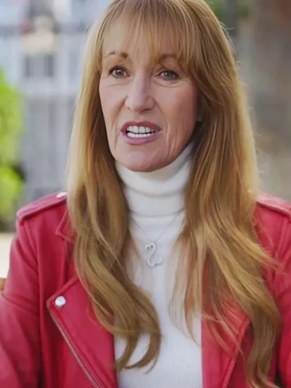 Jane Seymour Celebrity IOU S10 Red Leather Jacket