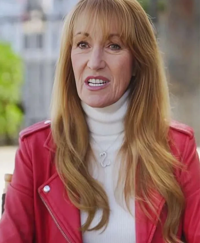 Jane Seymour Celebrity IOU S10 Red Leather Jacket Jane Seymour Celebrity IOU S10 Red Leather Jacket