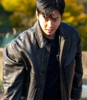 Jang Dong-yoon Queen Mantis S01 Leather Jacket