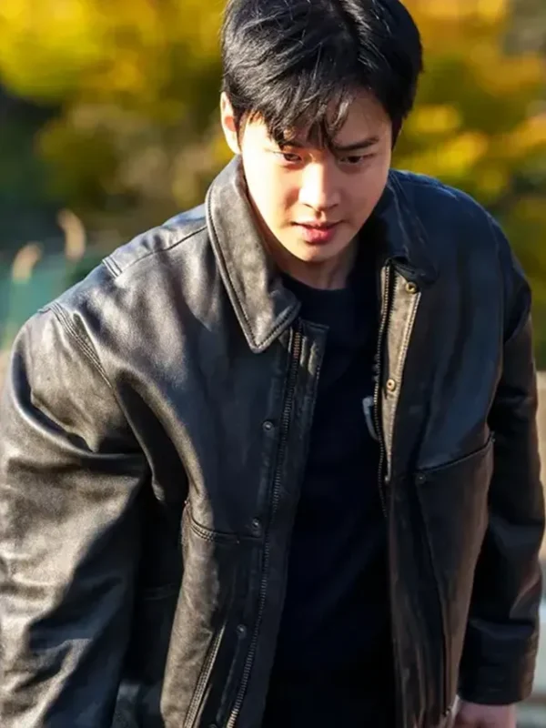 Jang Dong-yoon Queen Mantis S01 Leather Jacket