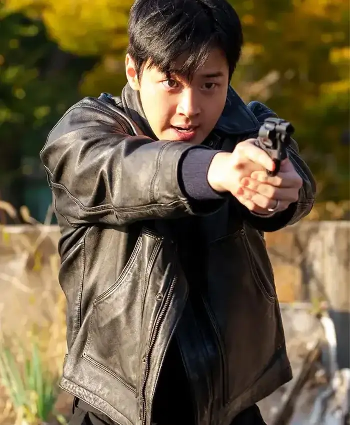 Jang Dong-yoon Queen Mantis S01 Leather Jacket Jang Dong-yoon Queen Mantis S01 Leather Jacket