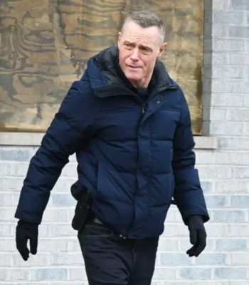 Jason Beghe Chicago PD S12 Blue Hooded Jacket
