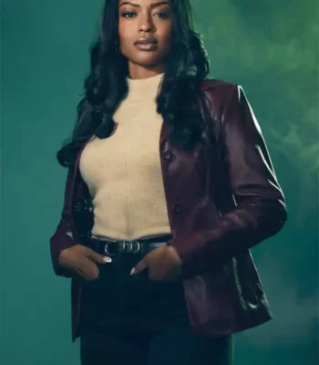 Javicia Leslie High Potential Leather Blazer
