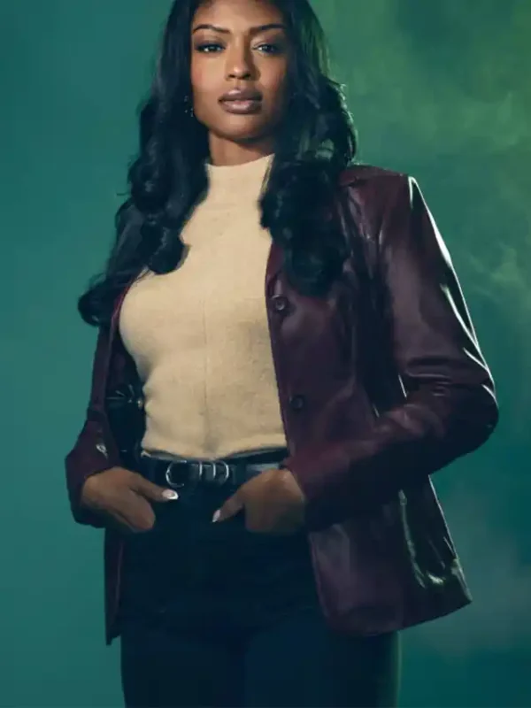 Javicia Leslie High Potential Leather Blazer