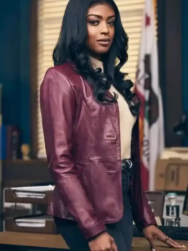 Javicia Leslie High Potential Leather Blazer
