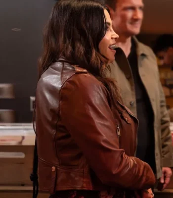 Jenna Dewan The Rookie S07 Brown Leather Jacket