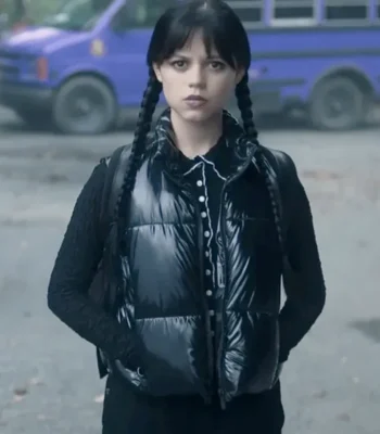 Jenna Ortega Wednesday S02 Puffer Vest