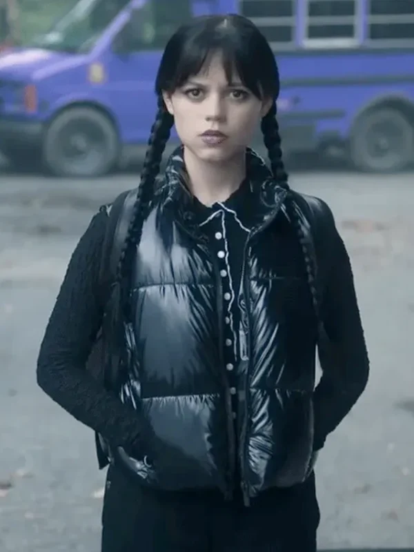 Jenna Ortega Wednesday S02 Puffer Vest