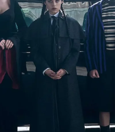 Jenna Ortega Wednesday S02 Wool Coat