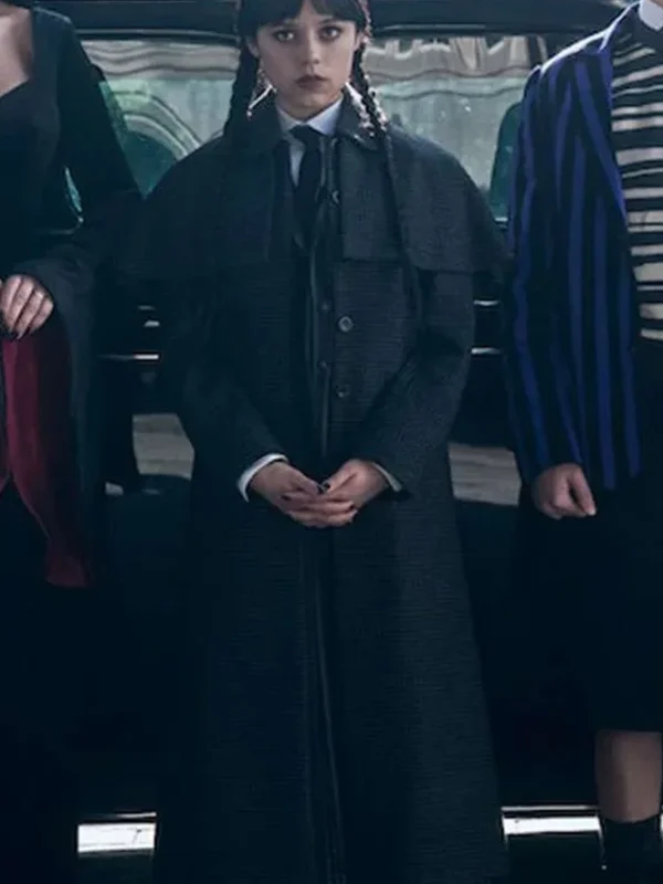 Jenna Ortega Wednesday S02 Wool Coat