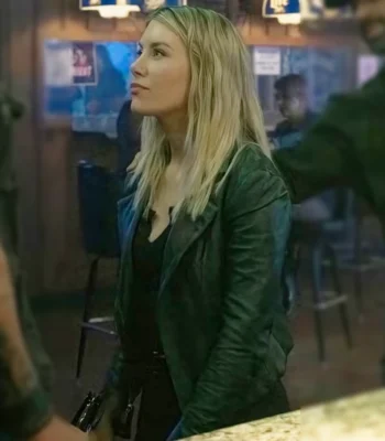 Jennifer Holland Peacemaker S02 Black Leather Jacket