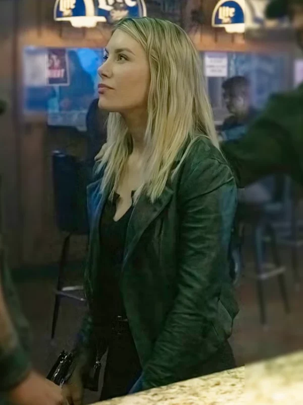 Jennifer Holland Peacemaker S02 Black Leather Jacket