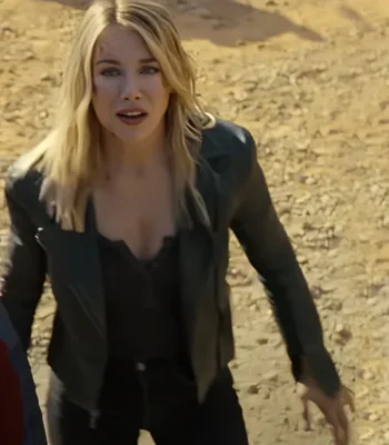 Jennifer Holland Peacemaker S02 Black Leather Jacket