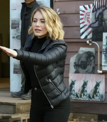 Jennifer Holland Peacemaker S02 Puffer Jacket