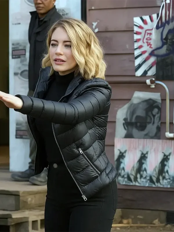 Jennifer Holland Peacemaker S02 Puffer Jacket