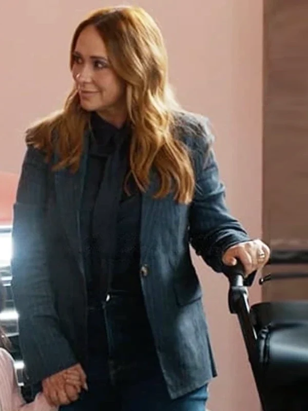 Jennifer Love Hewitt 9-1-1 S09 Pinstriped Blazer