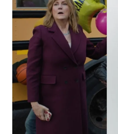 Jennifer Whalen Small Achievable Goals S01 Burgundy Wool Coat