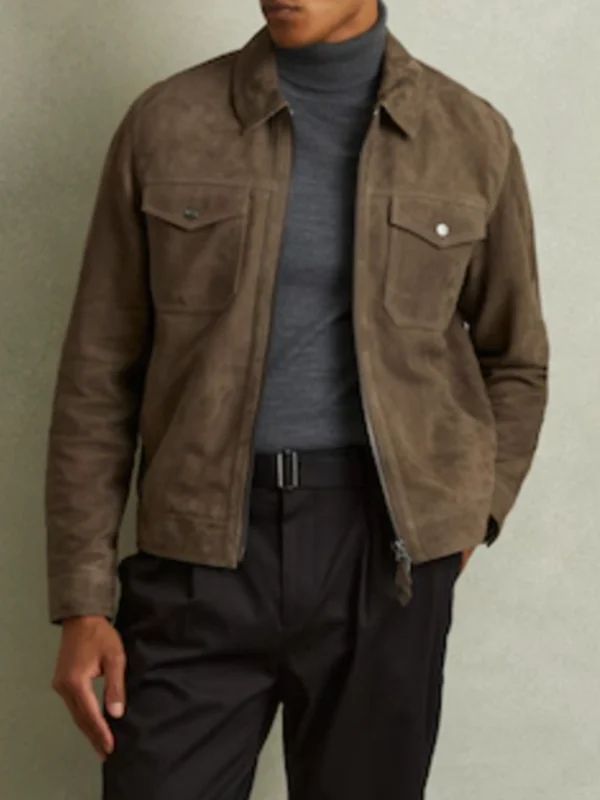 Jensen Ackles Countdown S01 Suede Jacket