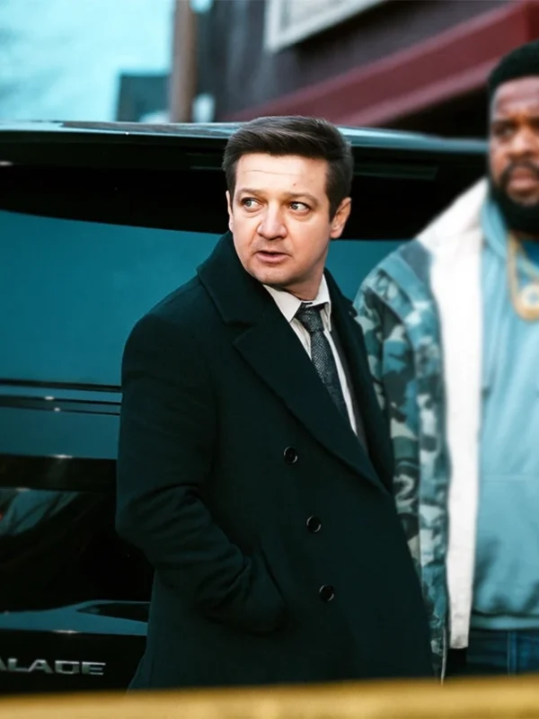 Jeremy Renner Mayor Of Kingstown S04 Black Coat