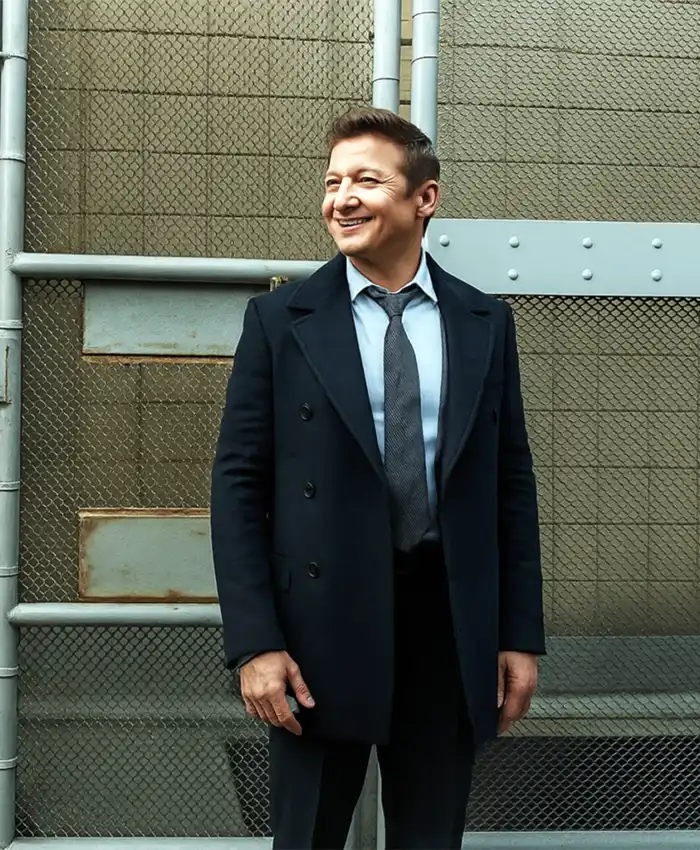 Jeremy Renner Mayor Of Kingstown S04 Black Coat Jeremy Renner Mayor Of Kingstown S04 Black Coat
