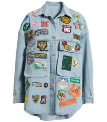 Jersey Shore Angelina Pivarnick Patches Denim Jacket