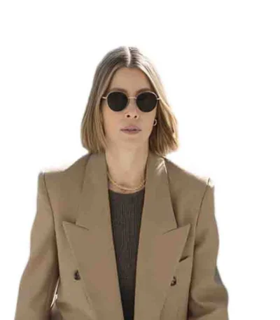 Jessica Biel The Better Sister S01 Brown Coat