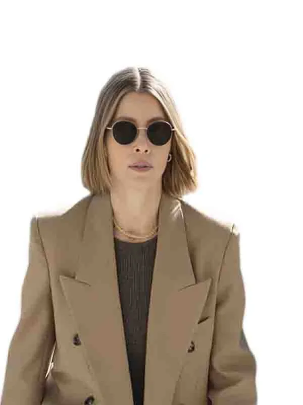 Jessica Biel The Better Sister S01 Brown Coat