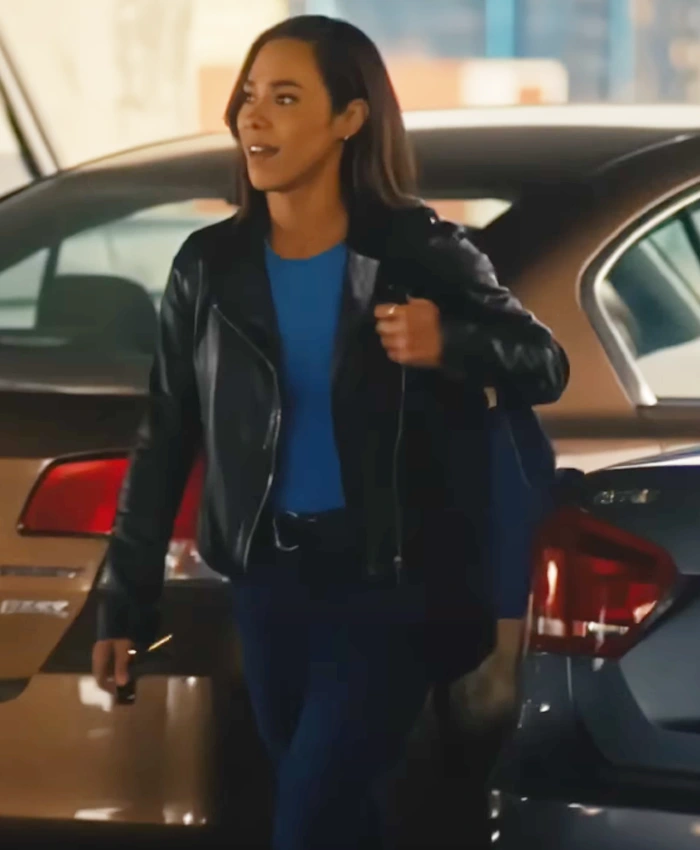 Jessica Camacho Countdown S01 Black Leather Jacket Jessica Camacho Countdown S01 Black Leather Jacket