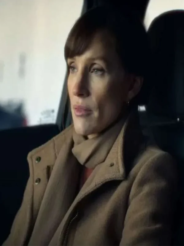 Jessica Chastain The Savant S01 Brown Coat
