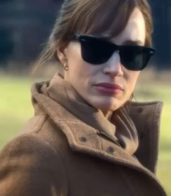 Jessica Chastain The Savant S01 Brown Coat