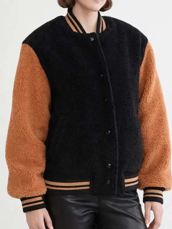 Jo Wilson Grey’s Anatomy S21 Sherpa Varsity Jacket