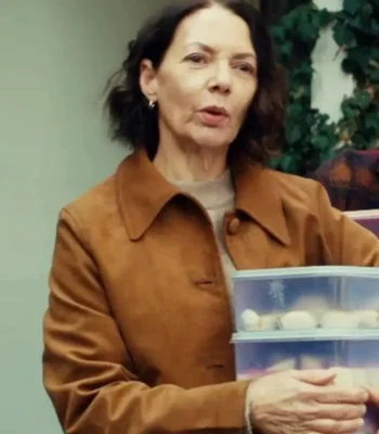 Joanne Whalley The Rumour S01 Brown Suede Jacket