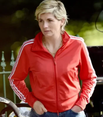 Jodie Whittaker Toxic Town S01 Red Jacket