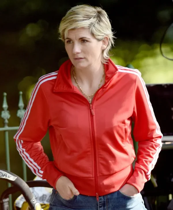 Jodie Whittaker Toxic Town S01 Red Jacket Jodie Whittaker Toxic Town S01 Red Jacket