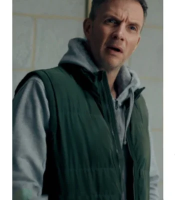 John Barnett The Feud S01 Green Quilted Vest